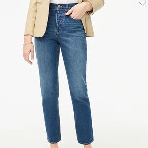 J. Crew 	Premium Edition high rise straight jean